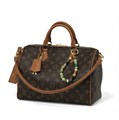 LV сумка SPEEDY 30 см коричневая монограмма ручки под страуса СК-00220