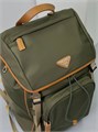 PRADA рюкзак нейлон с клапаном цвета хаки треугольный логотип РК-1951