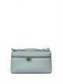 LORO PIANA сумка маленькая того голубая серебро СК-01636