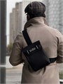 HERMES слинг Hac a Dos PM черный с 2 хлястиками и фирменным замком СЛ-2185
