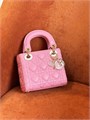 DIOR LADY сумка розовая 17 см золото СК-01345