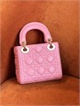 DIOR LADY сумка розовая 17 см золото СК-01345