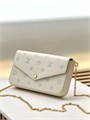 LV клатч Pochette Felicie 3 в 1 кожа Того белая НС-01432