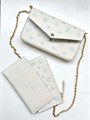 LV клатч Pochette Felicie 3 в 1 кожа Того белая НС-01432