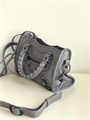 BALENCIAGA сумка Le City Mini мятая кожа серая СК-01512