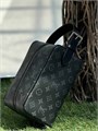 LV несессер Dopp Kit одна молния ручка сбоку канва серая монограмма НС-0848