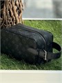 LV несессер Dopp Kit одна молния ручка сбоку канва серая монограмма НС-0848