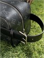 LV несессер Dopp Kit одна молния ручка сбоку канва серая монограмма НС-0848