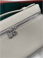 LORO PIANA сумка маленькая того серая серебро СК-00874