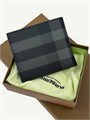 BURBERRY Портмоне серое фирменная канва нового формата ПМ-2344