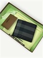 BURBERRY Портмоне серое фирменная канва нового формата ПМ-2344