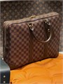 LV портфель Voyage без ремня коричневая шашка большой ПР-2332