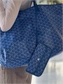 GOYARD сумка шоппер голубая 40см СК-01094