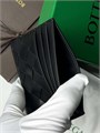 BV визитница 6 визиток черная ягненок крупное плетение ВЗ-00209