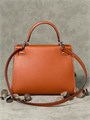 HERMES сумка Kelly кожа Эпсом 28 см кэмел фурнитура серебро СК-8365