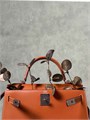 HERMES сумка Kelly кожа Эпсом 28 см кэмел фурнитура серебро СК-8365
