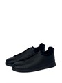 Ermenegildo Zegna кеды из черной кожи на меху ОС-2135