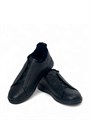 Ermenegildo Zegna кеды из черной кожи на меху ОС-2135