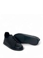 Ermenegildo Zegna кеды из черной кожи на меху ОС-2135