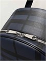 BURBERRY рюкзак на молнии карман спереди клетка синий РК-0891
