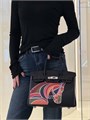 HERMES сумка Birkin 30 см лимитка кожа Шевре черная с лошадью серебро СК-00777