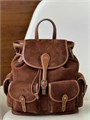 RALPH LAUREN рюкзак коричневая замша с кожаными лямками РК-00790