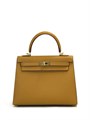 HERMES сумка Kelly кожа Эпсом 25 см бисквит золото СК-00411