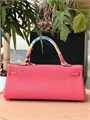 HERMES KELLY сумка 42 см Такса  кожа того розовая серебро СК-01277