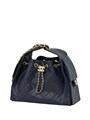 CHANEL сумка Hobo 26 см кожа икра синяя золото СК-00915