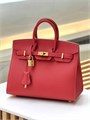 HERMES сумка Birkin 25 см кожа Эпсом красная золото СК-00858