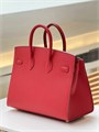 HERMES сумка Birkin 25 см кожа Эпсом красная золото СК-00858