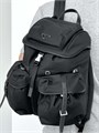 PRADA рюкзак нейлон два кармана спереди черный РК-01009