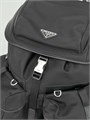 PRADA рюкзак нейлон два кармана спереди черный РК-01009