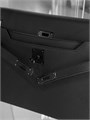 HERMES борсетка замок Kelly кожа того черного с черной фурнитурой БР-2554