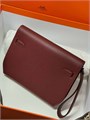 HERMES борсетка эпсом бордовая БР-00158