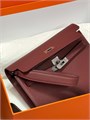 HERMES борсетка эпсом бордовая БР-00158