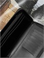 LV кошелек вертикальный бумажник ZIPPY VERTICAL гладкая черная кожа с узором монограммы КЛ-1871