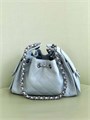 CHANEL сумка Hobo 22 см кожа икра голубая серебро СК-01647