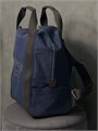 HERMES рюкзак текстиль синего цвета РК-00230