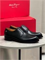Ferragamo туфли дерби с металлическим логотипом бренда на кожаной подошве ОК-2353