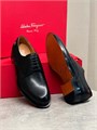 Ferragamo туфли дерби с металлическим логотипом бренда на кожаной подошве ОК-2353