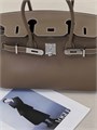 Hermes сумка Shoulder 29 см этуп серебро СК-01196