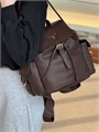 PRADA рюкзак гладкая кожа коричневый золото РК-00744