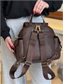 PRADA рюкзак гладкая кожа коричневый золото РК-00744