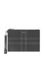 BURBERRY папка серая канва с хлястиком ПК-2342