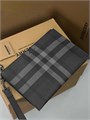 BURBERRY папка серая канва с хлястиком ПК-2342