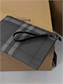 BURBERRY папка серая канва с хлястиком ПК-2342