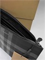 BURBERRY папка серая канва с хлястиком ПК-2342