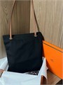 HERMES сумка шоппер черный текстиль СК-00567