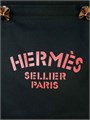 HERMES сумка шоппер черный текстиль СК-00567